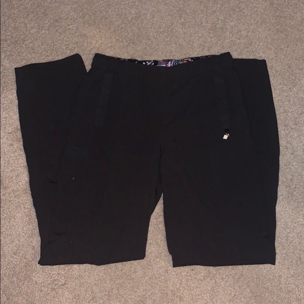 small black scrub bottoms